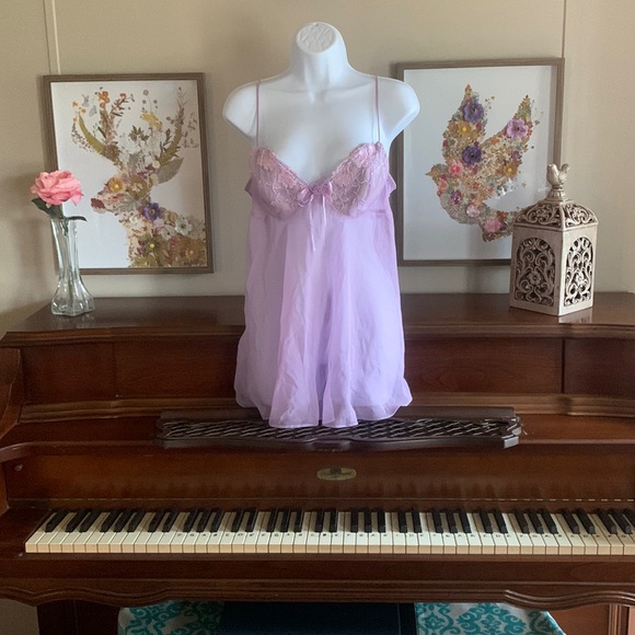 Seductive Wear Other - Seductive Wear lilac sheer negligée Sz Large